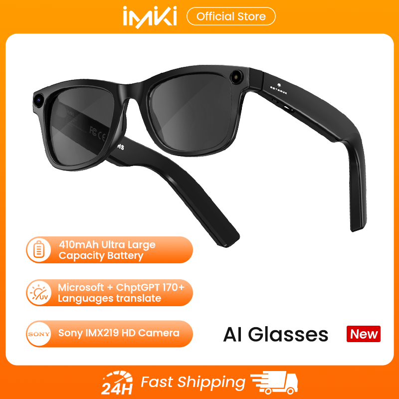 Smart Glasses Lens - Óculos Inteligentes IMIKI Ai com Câmera