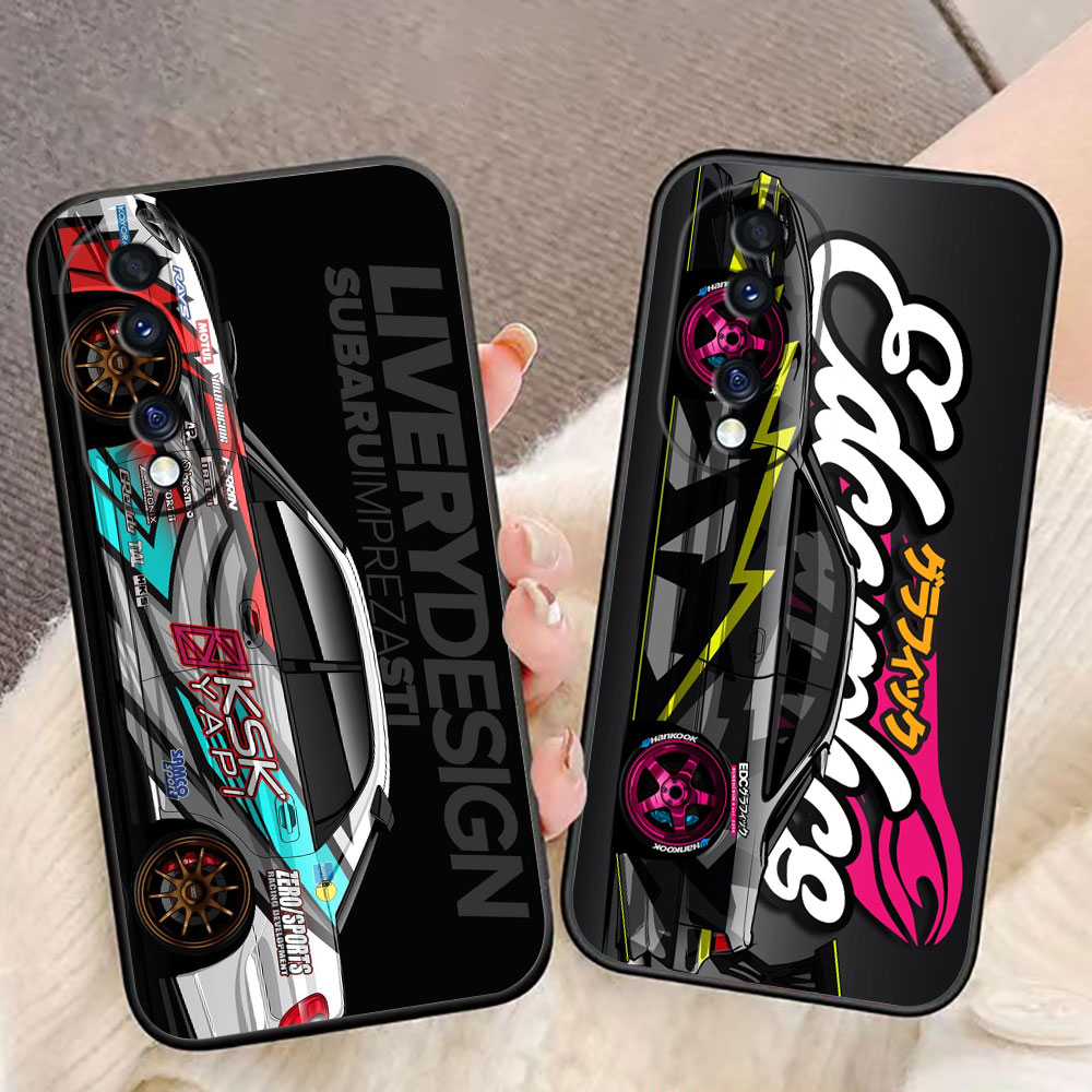 Vivo Y28 - Capa de Telefone Esportiva Tokyo JDM